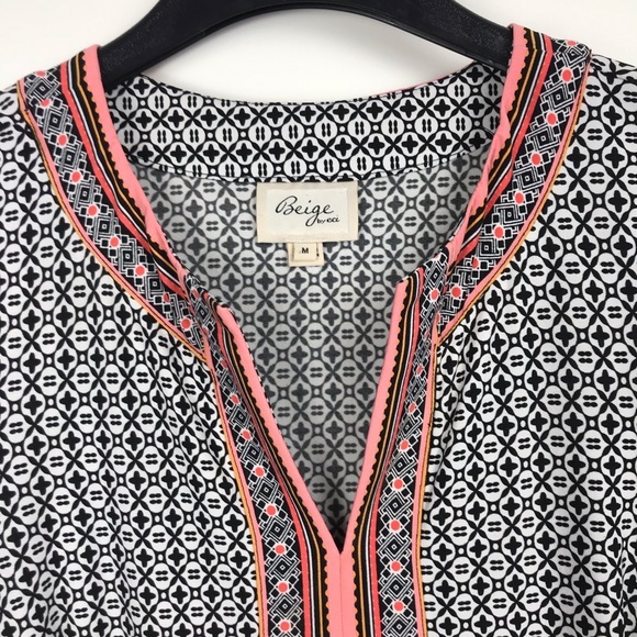 Beige by ECI medium 3/4 sleeve floral dress - Picture 3 of 8